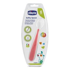 CHİCCO 080 YUMUŞAK SİLİKON KAŞIK 6 AY+ KIRMIZI