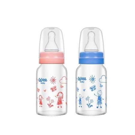 Wee Baby 772 Isıya Dayanıklı Cam Biberon 240 ml