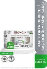 BIOXCIN KLASİK YAĞLI SAÇLAR SAÇ DÖKÜLMESİNE KARŞI BİTKİSEL ŞAMPUAN 3 AL 2 ÖDE