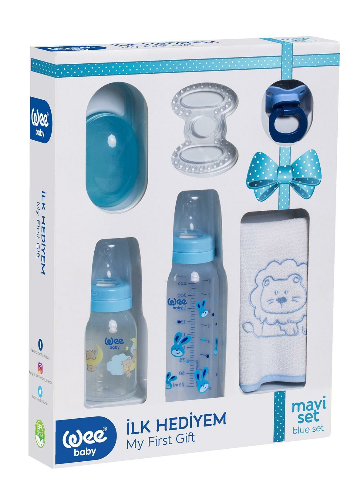 Wee Baby 107 İlk Hediyem Seti Mavi