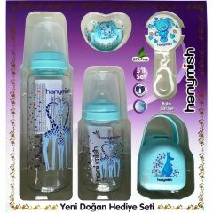 HANYMİSH 651 ( MAVİ )YENİ DOĞAN HEDİYE SETİ 5 Lİ