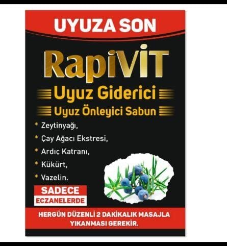 RAPİVİT UYUZ GİDERİCİ SABUN ( GÜNEY PHARMA )