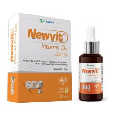 NEWVİT VİTAMİN D3 600IU 30 ML DAMLA ( RCFARMA )
