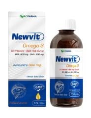 NEWVİT OMEGA-3 D3 VİTAMİNLİ BALIK YAĞI ŞURUBU 150 ML ( RCFARMA