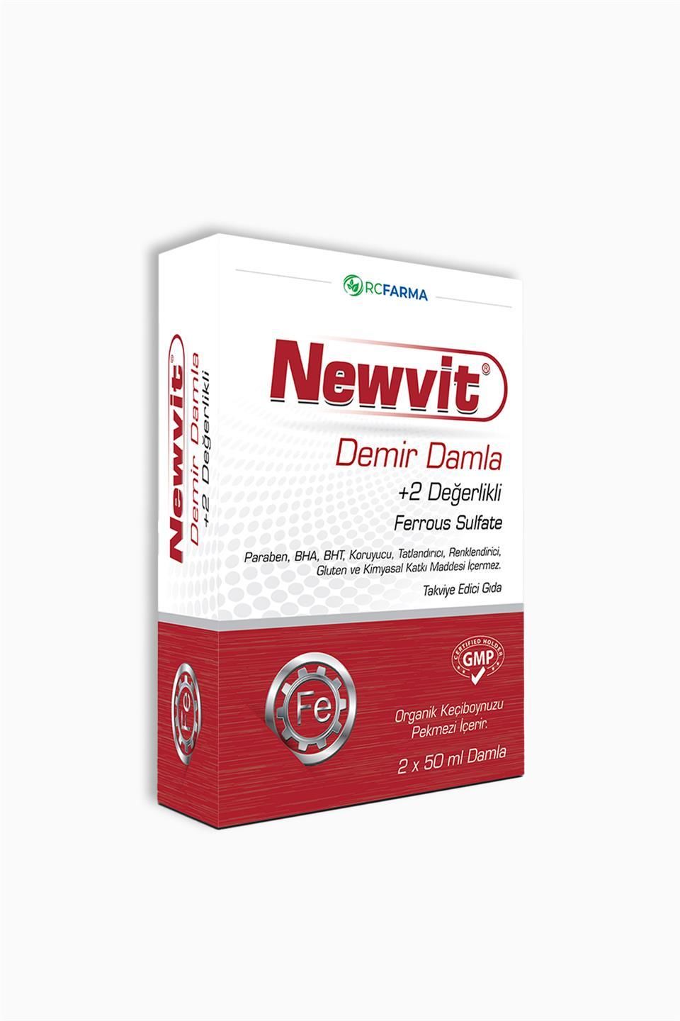 NEWVİT DEMİR DAMLA 2 X 50 ML DAMLA ( RCFARMA )