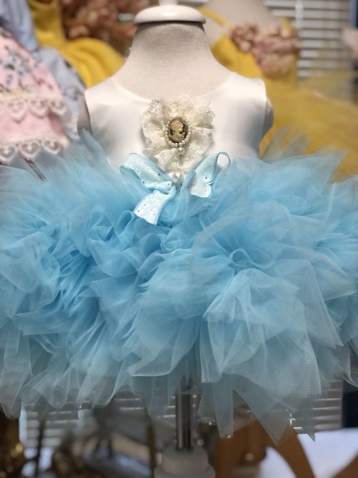 Blue Vintage Tutu Dress