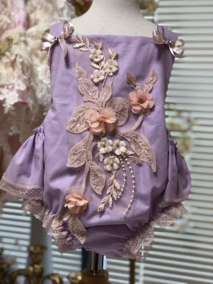 Purple Easter Romper