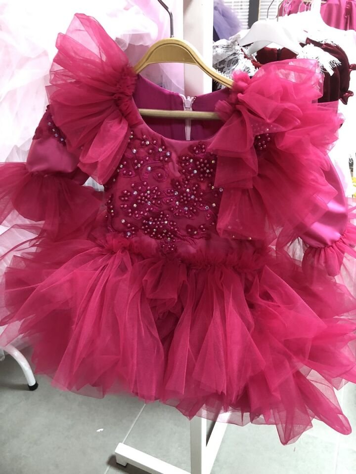 Amber Flower Girl Dress  And Hair Bow
