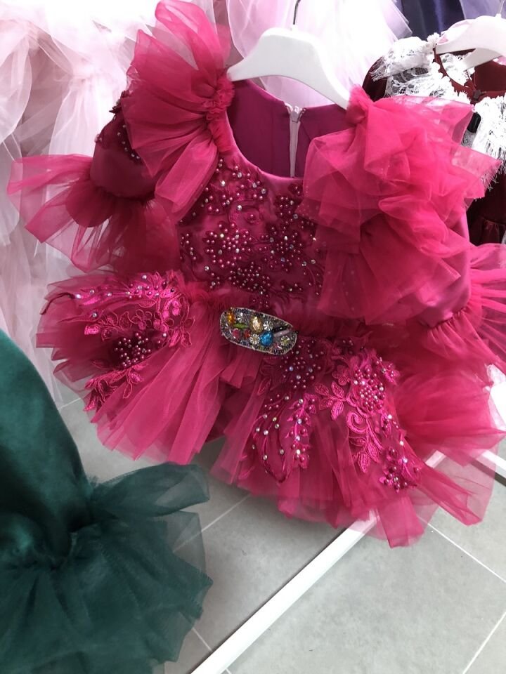 Amber Flower Girl Dress  And Hair Bow