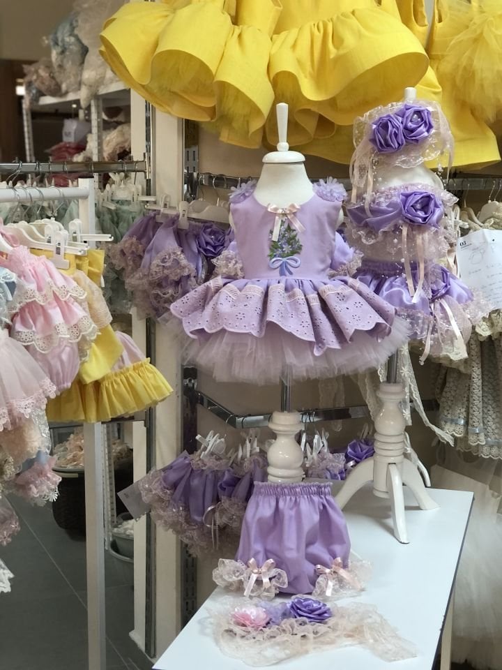 Purple Dress And Shorts And HairBand