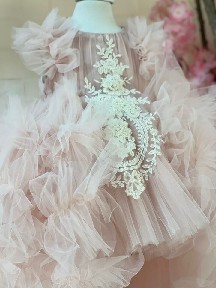Victoria Flower Girl Dress ( Pink)