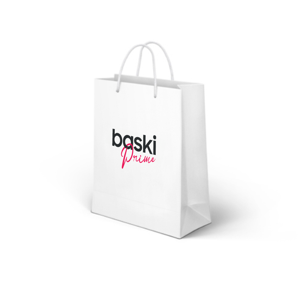 Dikey Karton Çanta Çok Renkli Baskı - 1000 Adet - Küçük Çanta (23x8x24)