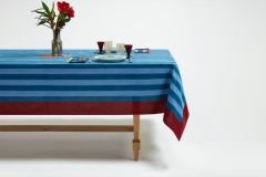 COTTON CLOTH 180x270cm Nizam Stripes Ferozi Sugar