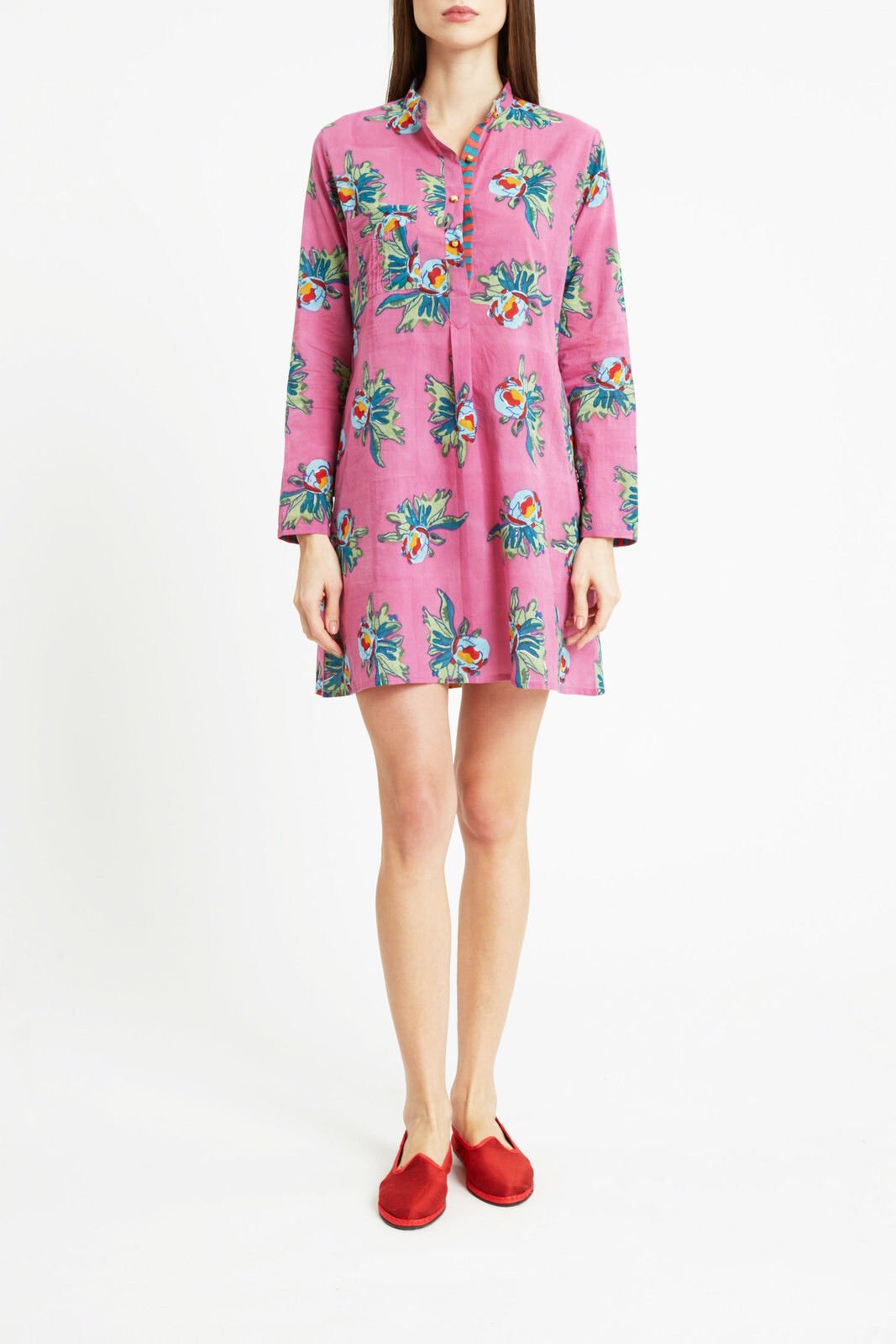 SHORT KURTA Arabesque Flower Mauve