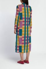 LONG OPEN KURTA Ankara Mustard