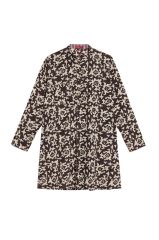 SHORT KURTA Arabesque Design Natural Coffee