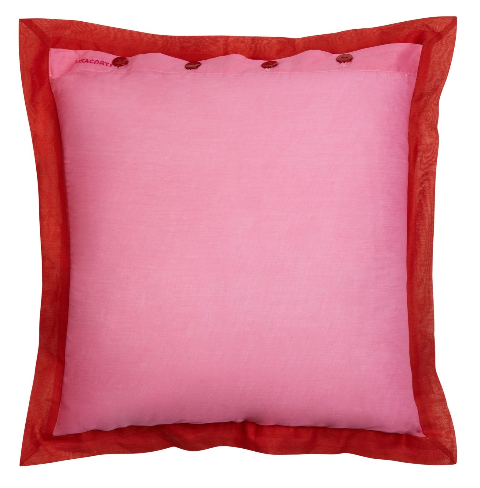 Organza Pillow Cover 45x45cm Bicolor Pink Rust