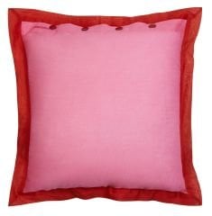 Organza Pillow Cover 45x45cm Bicolor Pink Rust