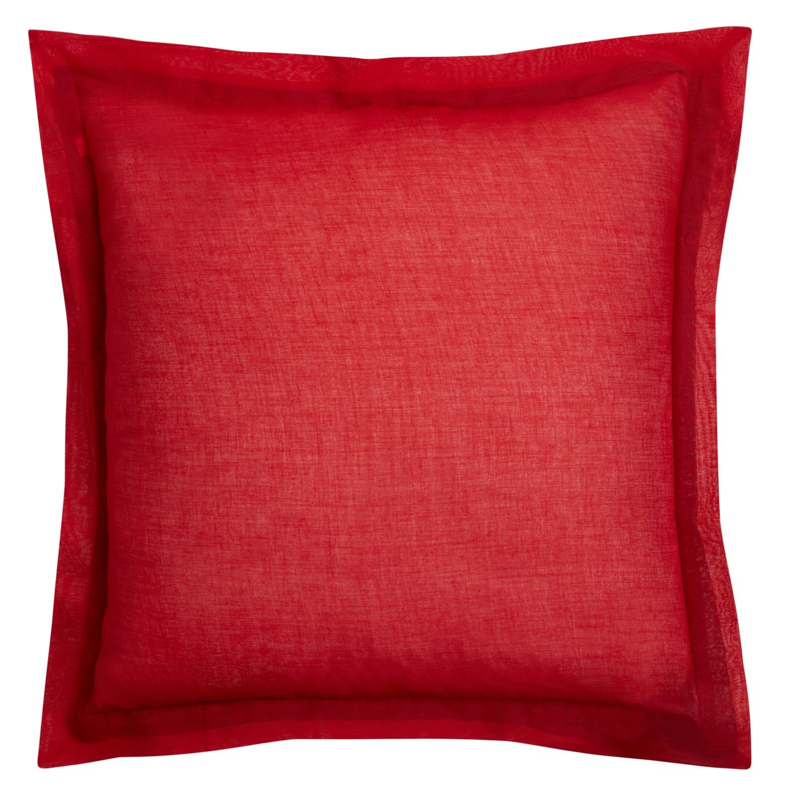 Organza Cushion Cover 45x45cm Bicolor Peacock Red