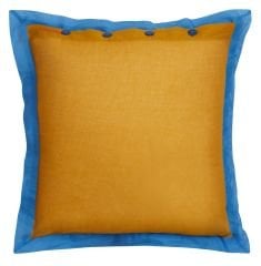 Organza Cushion Cover 45x45cm Bicolor Mustard Pervinch