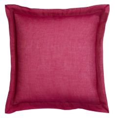 Organza Pillow Cover 45x45cm Bicolor Leaves Green Purple