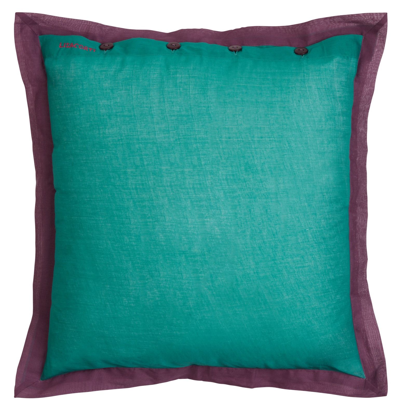 Organza Cushion Cover 45x45cm Bicolor Jade Dust Violet