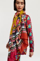 Silk Scarf 100x200cm Tamale Peony Chutney