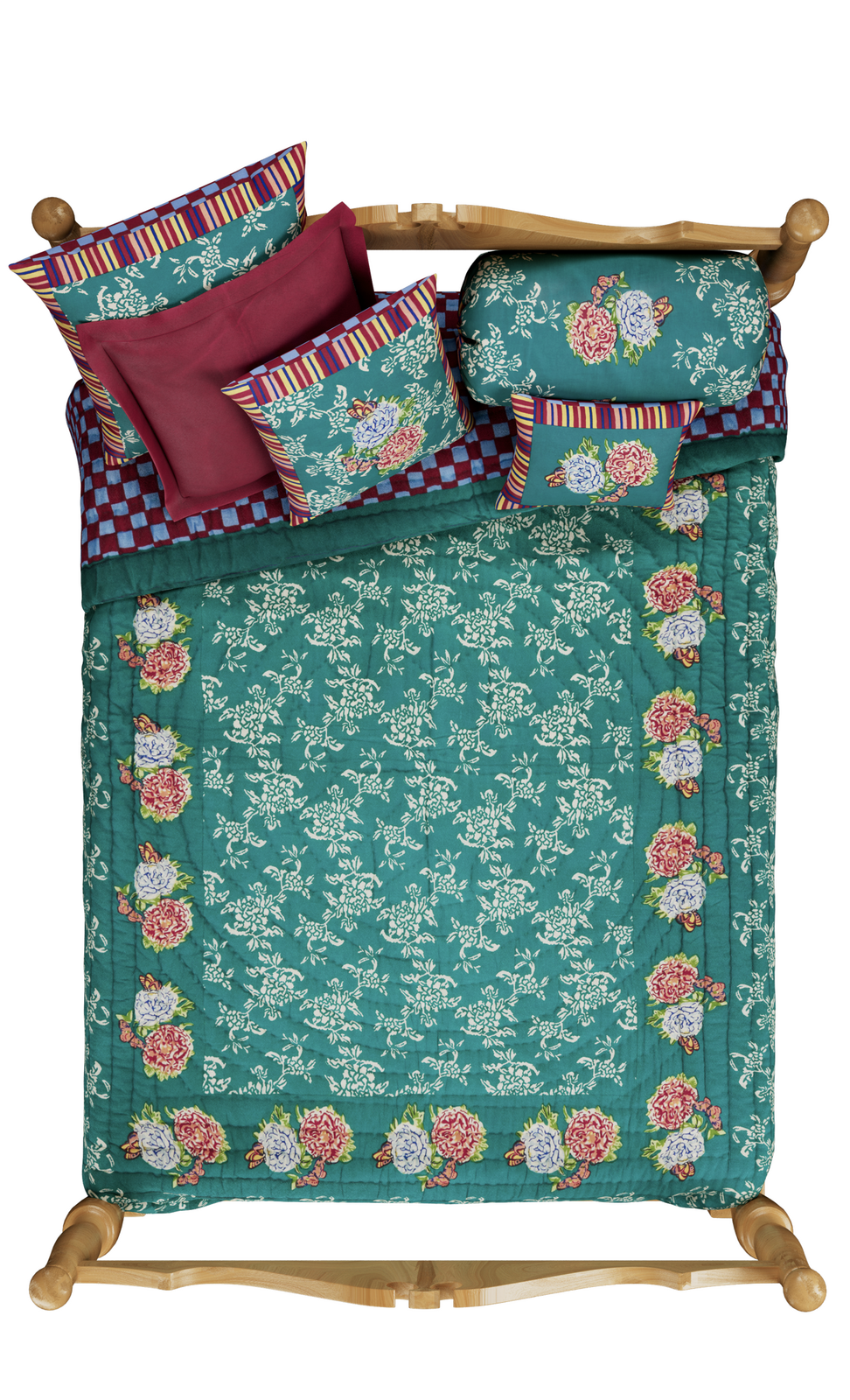 Reversible Quilt 250x270cm Kandem Queen Green