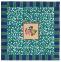 Cotton Cloth 110x110cm Knight Peacock