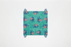 Cotton Cloth 110x110cm Tiles Green