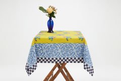 Cotton Cloth 110x110cm Tiles Yellow