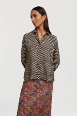 Bella Shirt Tibet Check Natural