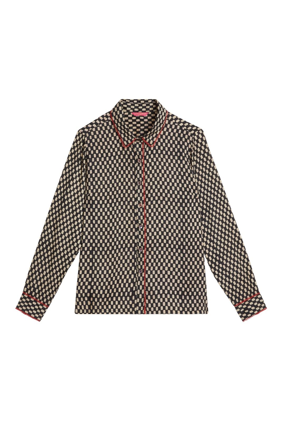 Bella Shirt Tibet Check Natural