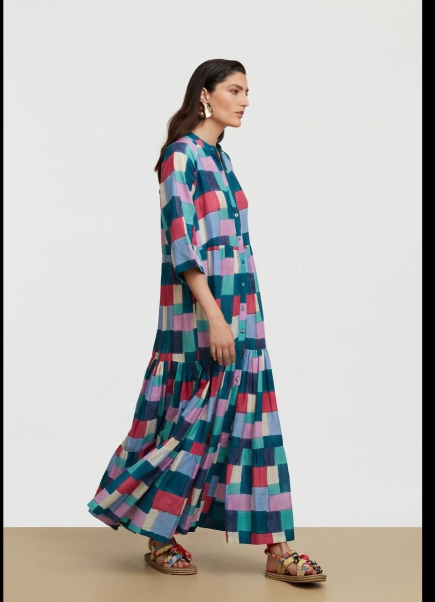 RAMBAGH DRESS GEESBAND PEACOCK