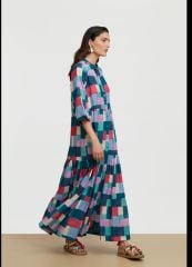 RAMBAGH DRESS GEESBAND PEACOCK