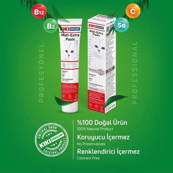 KIKI Excellent Kedi Malt Extra Paste Macun 50 gr. 20 Adet (Kutu)