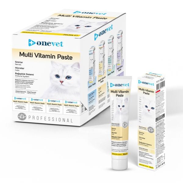 OneVet Kedi Multi Vitamin Paste Macun 50 gr. 20 Adet (Kutu)