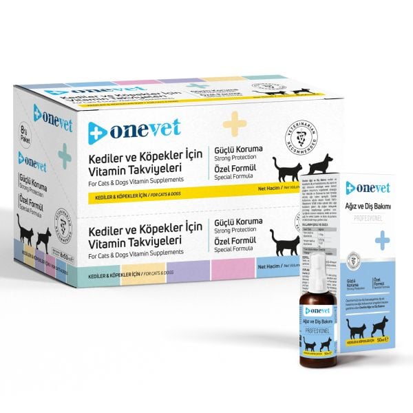 OneVet Kedi & Köpek Ağız Ve Diş Bakım 50 ml. 8 Adet (Kutu)