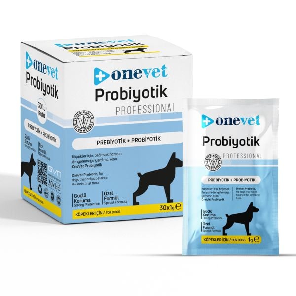 OneVet Köpek Probiyotik & Prebiyotik Saşe 1 gr. 30 Adet (Kutu)