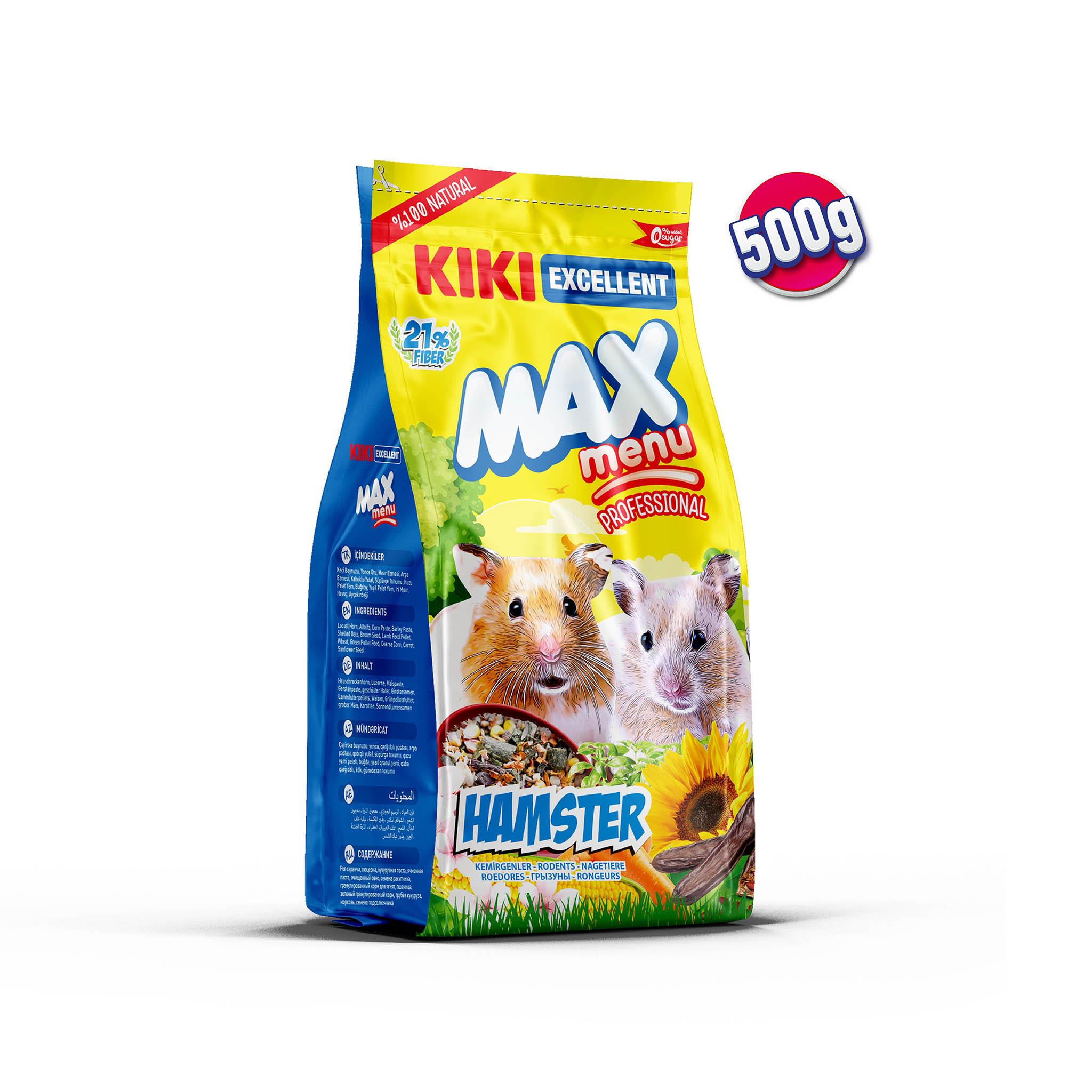 KIKI Excellent Kemirgen Max Menu Hamster Yemi 500 gr. 12 Adet (Kutu)