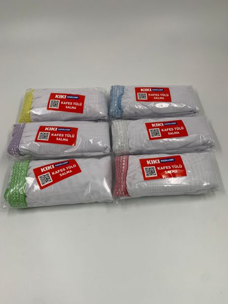 KAFES TÜLÜ SALMA BOY 25'Lİ PATEK 5 RENK