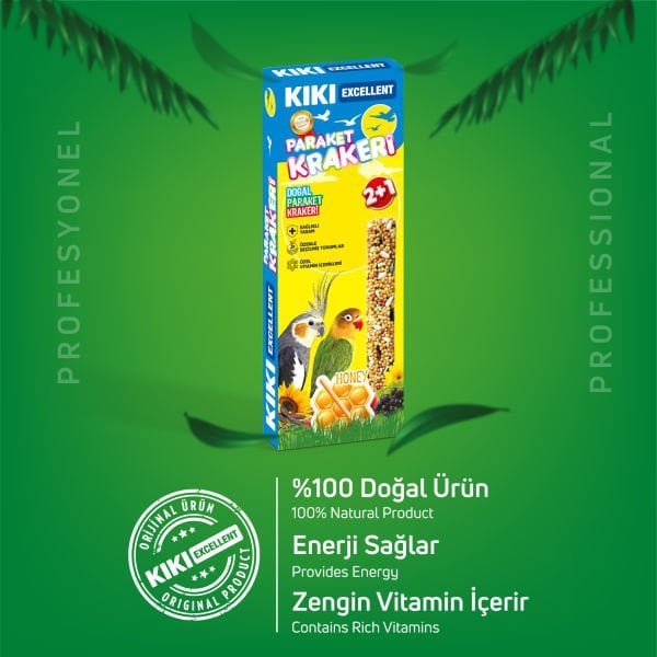Paraket Krakeri 3'lü - Doğal Kraker (10 KUTU)