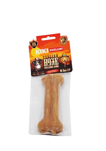 NATURAL PRESSED BONE (PRESLENMİŞ KEMİK) SIĞIR DERİSİNDEN M - 15CM - 1 ADET