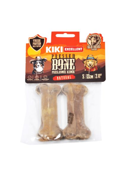 NATURAL PRESSED BONE (PRESLENMİŞ KEMİK) SIĞIR DERİSİNDEN S- 12CM - 2 ADET