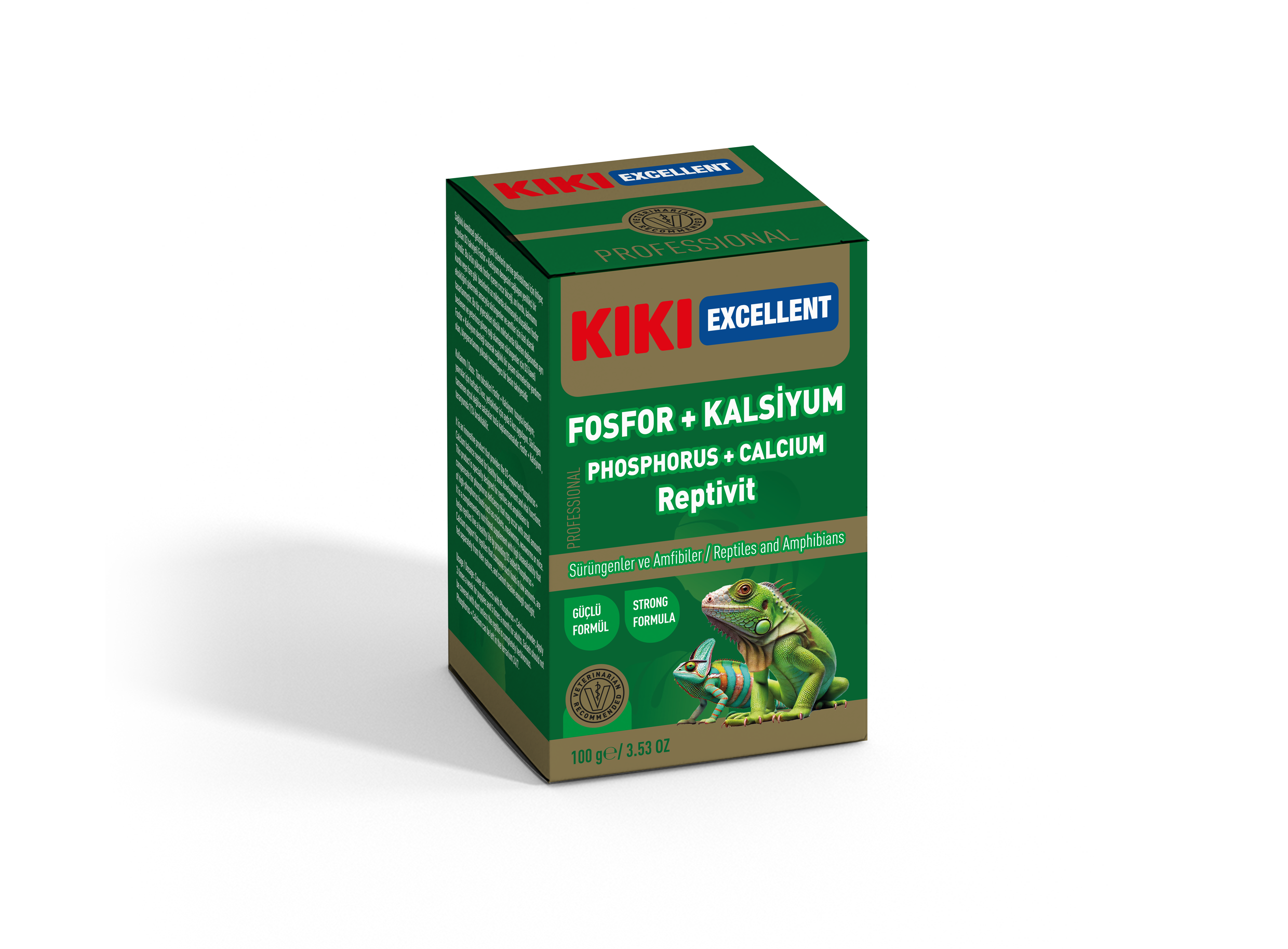 KİKİ EXCELLENT SÜRÜNGEN & AMFİBİLER İÇİN FOSFOR KALSİYUM TOZU 100GR. KSTV105