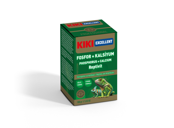 KİKİ EXCELLENT SÜRÜNGEN & AMFİBİLER İÇİN FOSFOR KALSİYUM TOZU 100GR. KSTV105