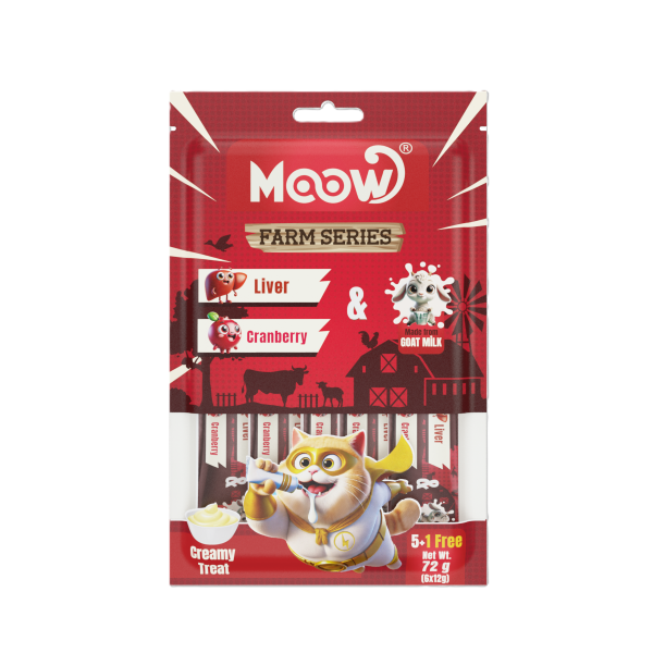 Ciğerli&Kızılcıklı Keçi Sütlü 12gr x 30'lu Kedi Krema Ödülü