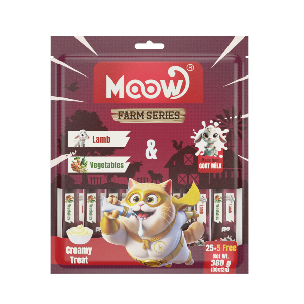 Kuzu Etli & Sebzeli Keçi Sütlü 12gr x 30' lu Kedi Krema Ödülü