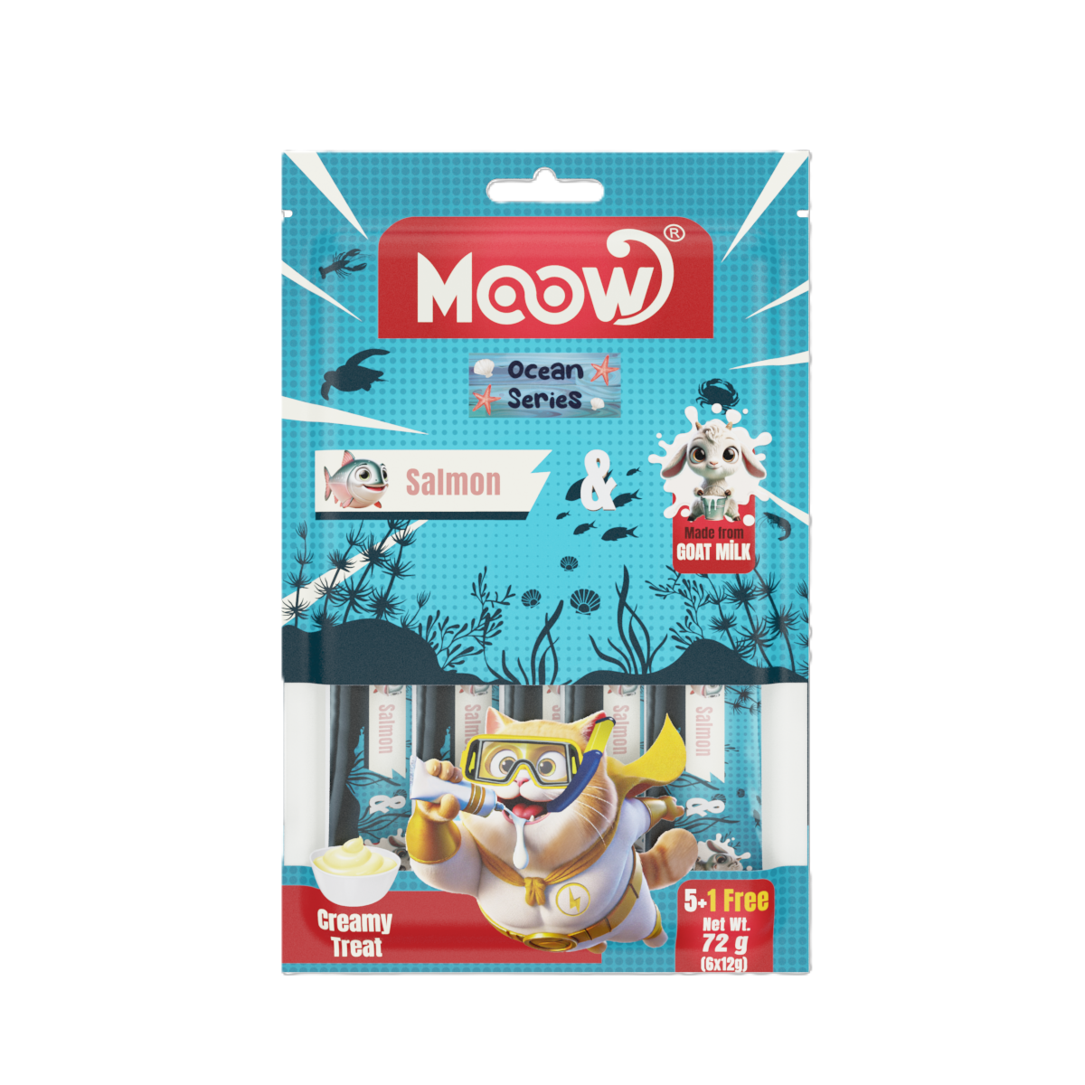 Somonlu Keçi Sütlü 12gr x 6 12 li Kedi Krema Ödülü