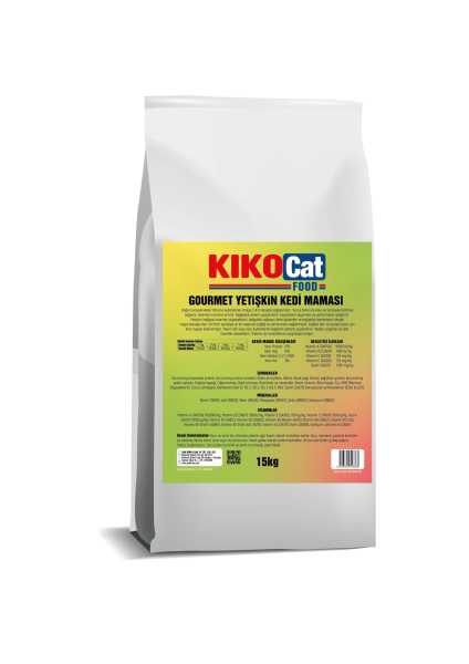 KİKOCat FOOD - GOURMET YETiŞKiN KEDİ MAMASI 15KG
